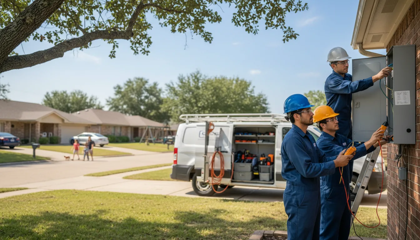 Certified electrician providing emergency electrical services in Upatoi, GA